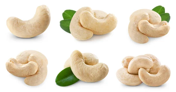 Cashewnötter isolerade — Stockfoto