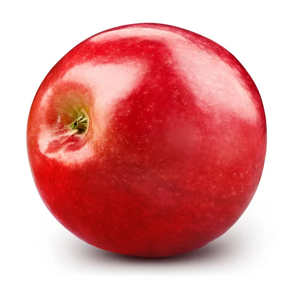 Manzana roja, aislada sobre fondo blanco . —  Fotos de Stock