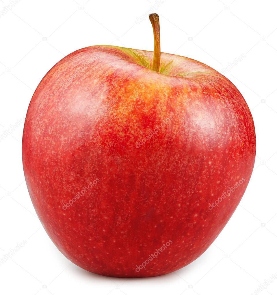 Red apple isolated on white