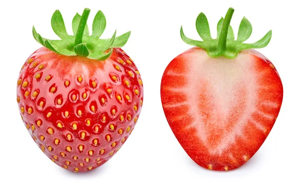 Bio-Erdbeere isoliert — Stockfoto
