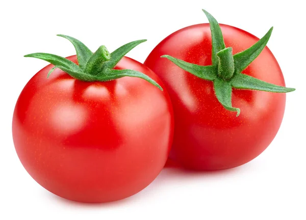新鮮なトマトの野菜 トマトは白い背景に隔離されている クリッピングパストマト — ストック写真