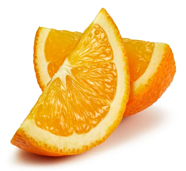 Fruta Naranja Rebanada Naranja Aislada Sobre Fondo Blanco Naranja Con — Foto de Stock