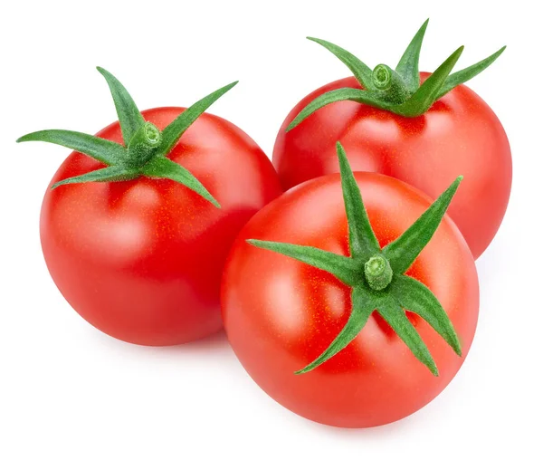 Ortaggi Freschi Pomodoro Pomodoro Isolato Fondo Bianco Pomodoro Con Percorso — Foto Stock