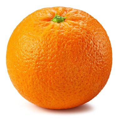 Turuncu beyaz arka planda izole edilmiş. Turuncu Kırpma Yolu. Turuncu meyveler