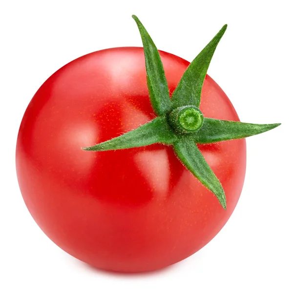 Frisches Tomatengemüse Tomate Isoliert Auf Weißem Hintergrund Tomate Mit Schnittpfad — Stockfoto