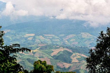 Yüksek görünüm arazi ekili