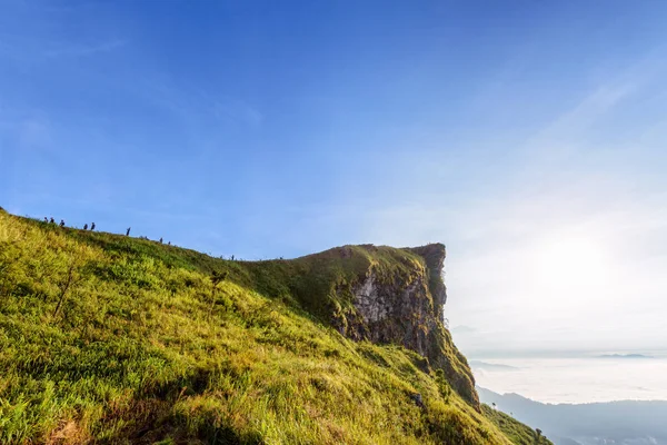 Ochtend in Phu Chi Fa Forest Park, Thailand — Stockfoto