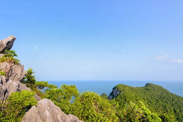 Vista ad alto angolo mare e cielo — Foto Stock