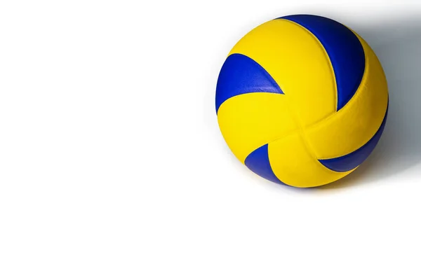 Equipo Deportivo Voleibol Azul Amarillo Primer Plano Con Luz Que — Foto de Stock