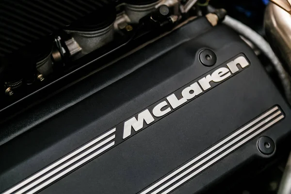 Mclaren Sports Car Engine Perto — Fotografia de Stock