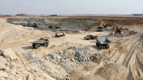 Open Pit Coal Mining na África do Sul — Fotografia de Stock