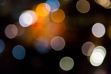 Bokeh bulanık ışıklar tasarım deseni 