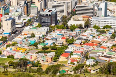 Cape Town Güney Afrika Merkez Ticaret Bölgesi 'nin yüksek görünümü