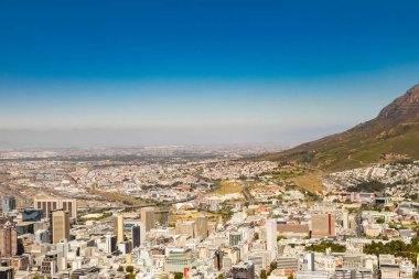 Cape Town Güney Afrika Merkez Ticaret Bölgesi 'nin yüksek görünümü