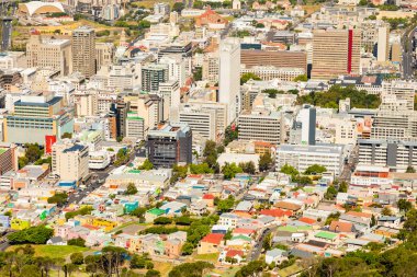 Cape Town Güney Afrika Merkez Ticaret Bölgesi 'nin yüksek görünümü