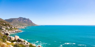 Llandudno plajı ve Cape Town sahil kasabası