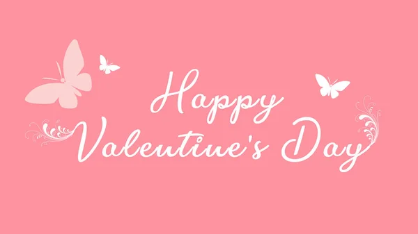 Valentijnsdag roze en wit lay-out ontwerp — Stockfoto