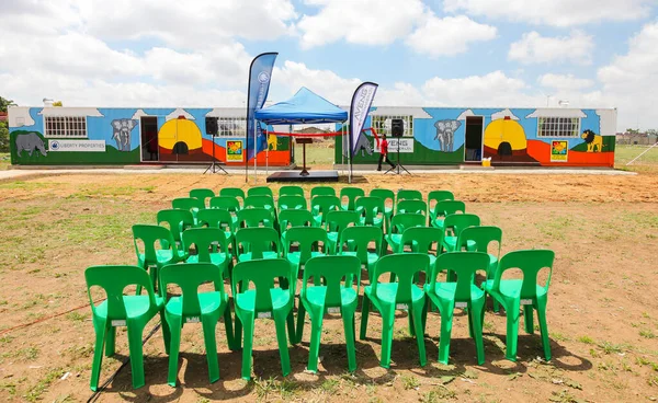 Johannesburg Afrique Sud Novembre 2011 Chaises Plastique Pour Les Classes — Photo