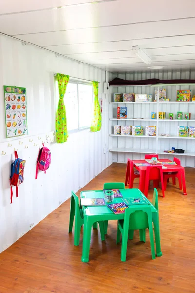Johannesburg South Africa November 2011 Interior Small Portable Preschool Classroom — Stock Photo, Image