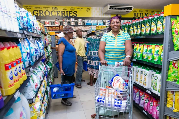 Soweto Güney Afrika Aralık 2016 Afrikalı Müşteriler Yerel Pick Pay — Stok fotoğraf