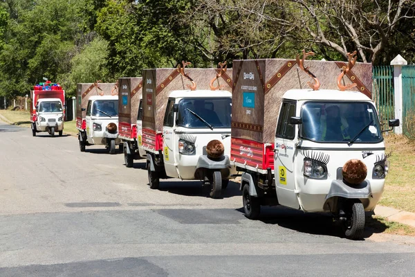 Johannesburg Zuid Afrika Oktober 2014 Kleine Tuktuk Kruidenierswinkel Home Bezorging — Stockfoto