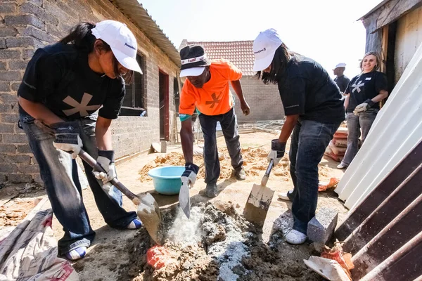 Soweto South Africa September 2009 Diverse Community Outreach Program Mixing — Stock Photo, Image