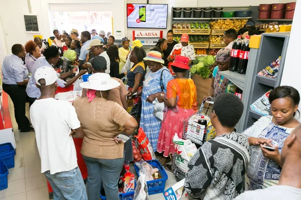 Johannesburg Güney Afrika Ekim 2016 Afrikalı Müşteriler Yerel Pick Pay — Stok fotoğraf