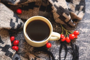 Bir fincan sade kahve.