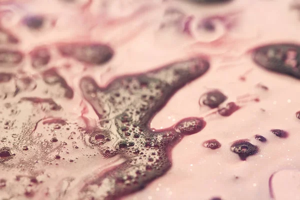 Pink Soap Foam Texture Abstract Background Macro View — ストック写真