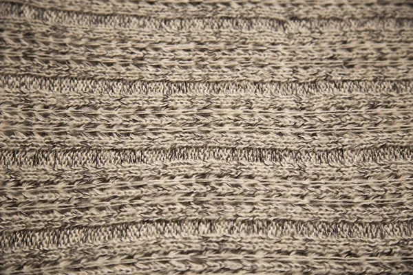 Gray Wool Sweater Texture Macro View — 图库照片