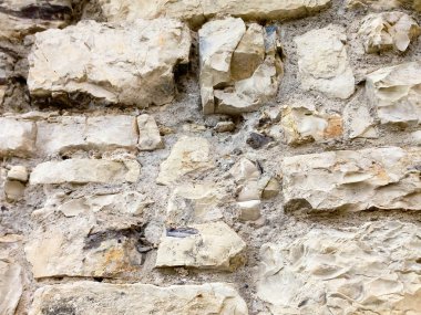 Beyaz taşlar duvarı