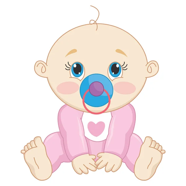 Vector Illustration of A Baby — Stock Vector