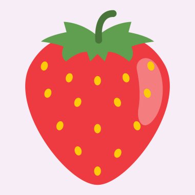 çilek vektör çizim