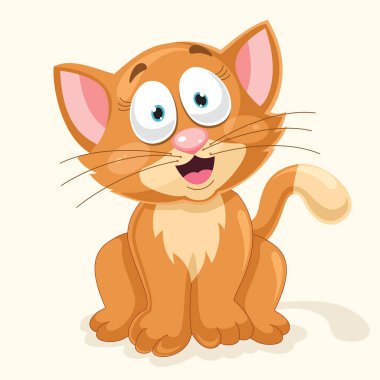 kedi vektör çizim