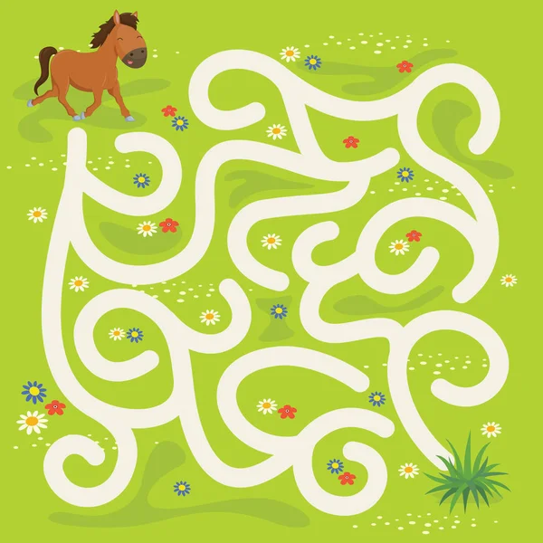 Maze Labyrinth Game,Vector Illustration — Stock Vector