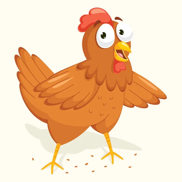 Kyckling vektor illustration — Stock vektor
