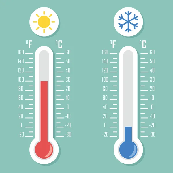 Illustration vectorielle de température — Image vectorielle