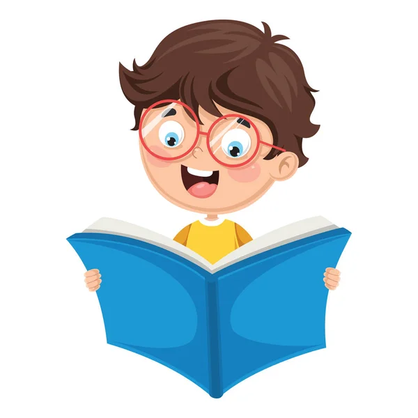 Ilustración Vectorial Una Lectura Infantil — Vector de stock