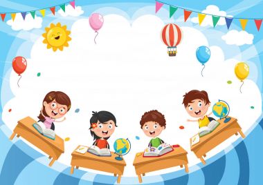 Öğrenciler vektör çizim