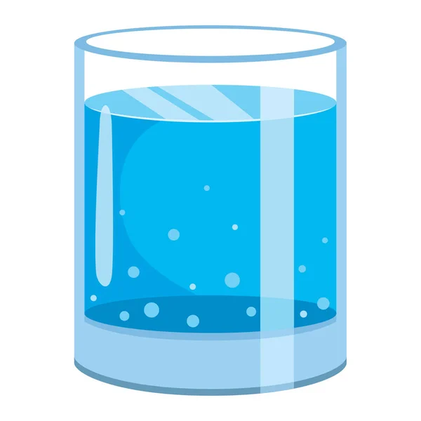 Vektorillustration Glas Vatten — Stock vektor