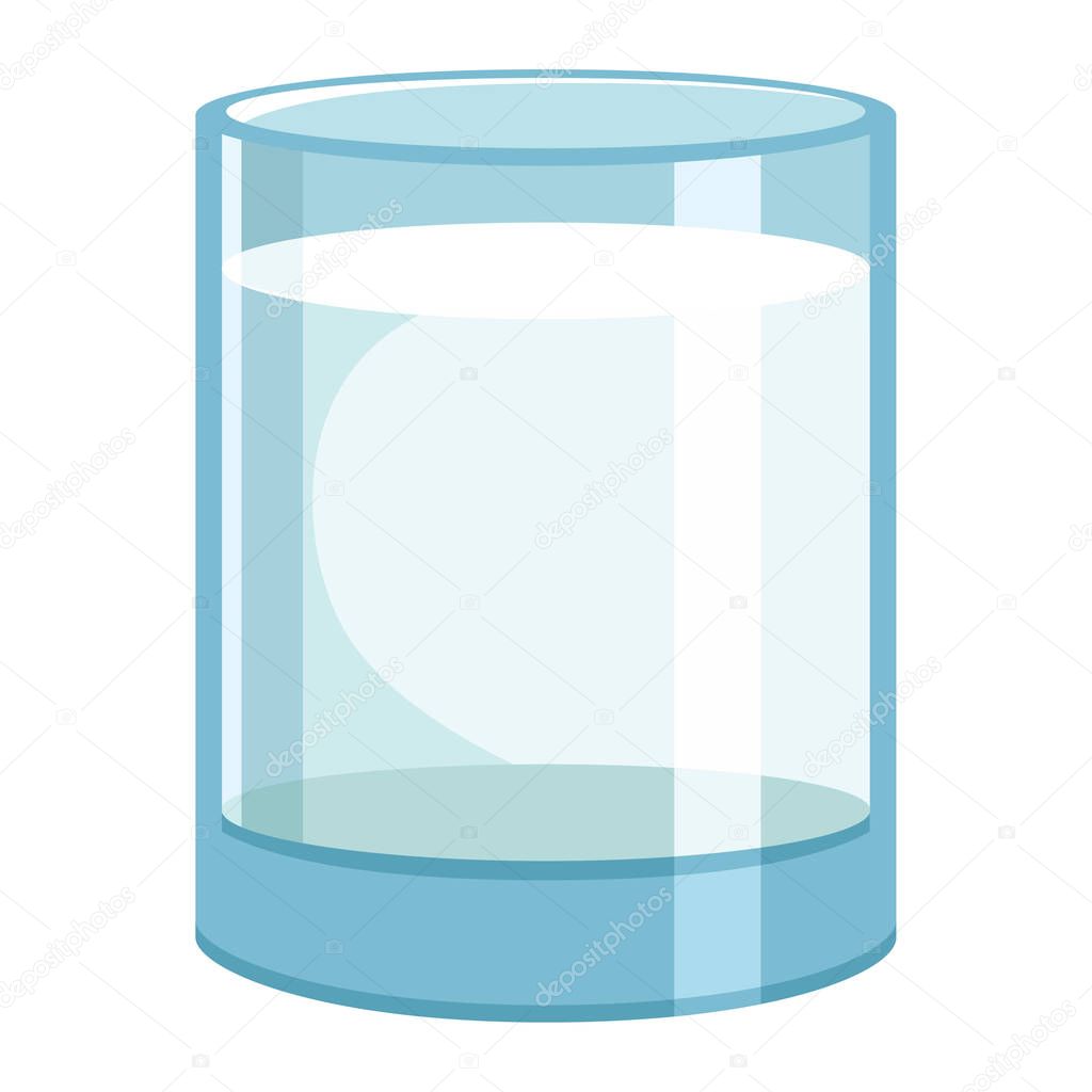 Vector Illustration Of Glass Milk