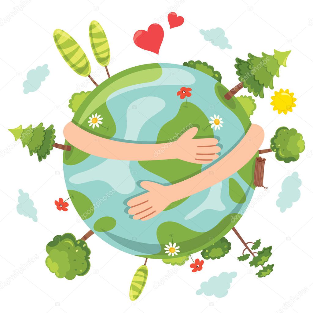 Vector Illustration Of Earth Day