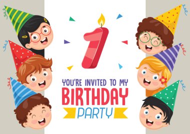 Birhday davetiye kartları tasarımı