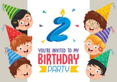 Birhday davetiye kartları tasarımı