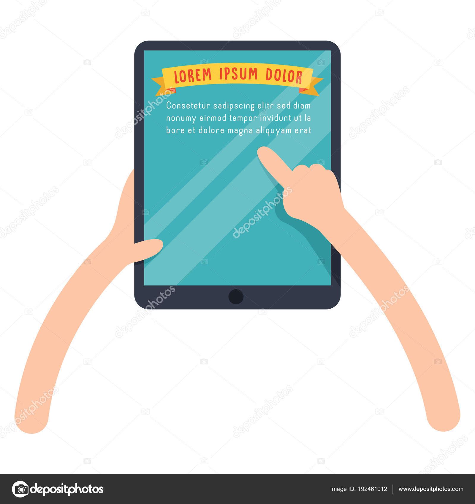 Kids with ipad images vectorielles, Kids with ipad vecteurs libres de  droits | DepositPhotos, image size:1600x1700