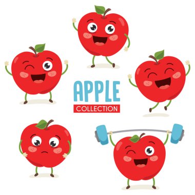 Apple karakter vektör çizim