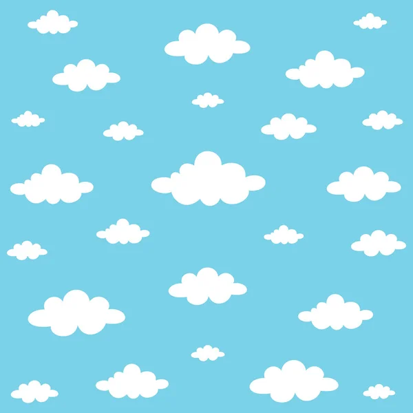 Vector Ilustración Nubes Fondo — Archivo Imágenes Vectoriales