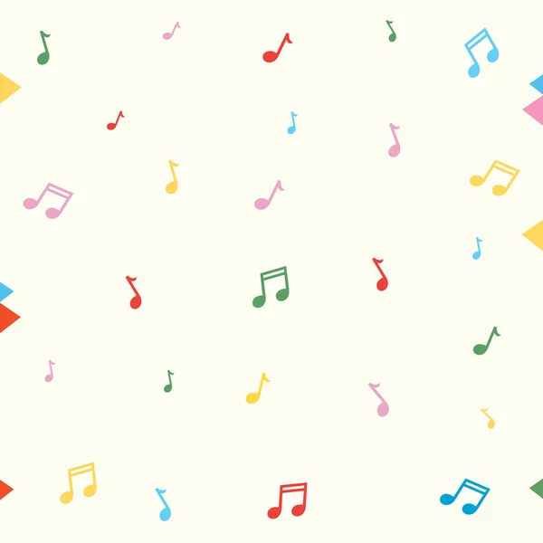 Vector Ilustración Notas Musicales Fondo — Vector de stock