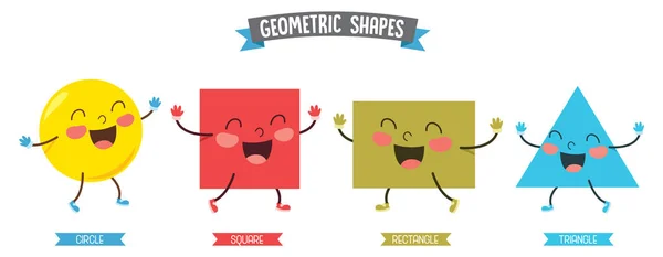 Vectorillustratie Van Geometrische Vormen — Stockvector