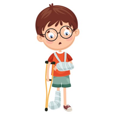 Vektör çizim çocuk hastalıkları